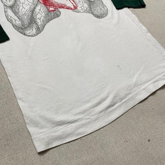 Vintage anatomy raglan tee: 70s/80s heart lung graphi… - Gem