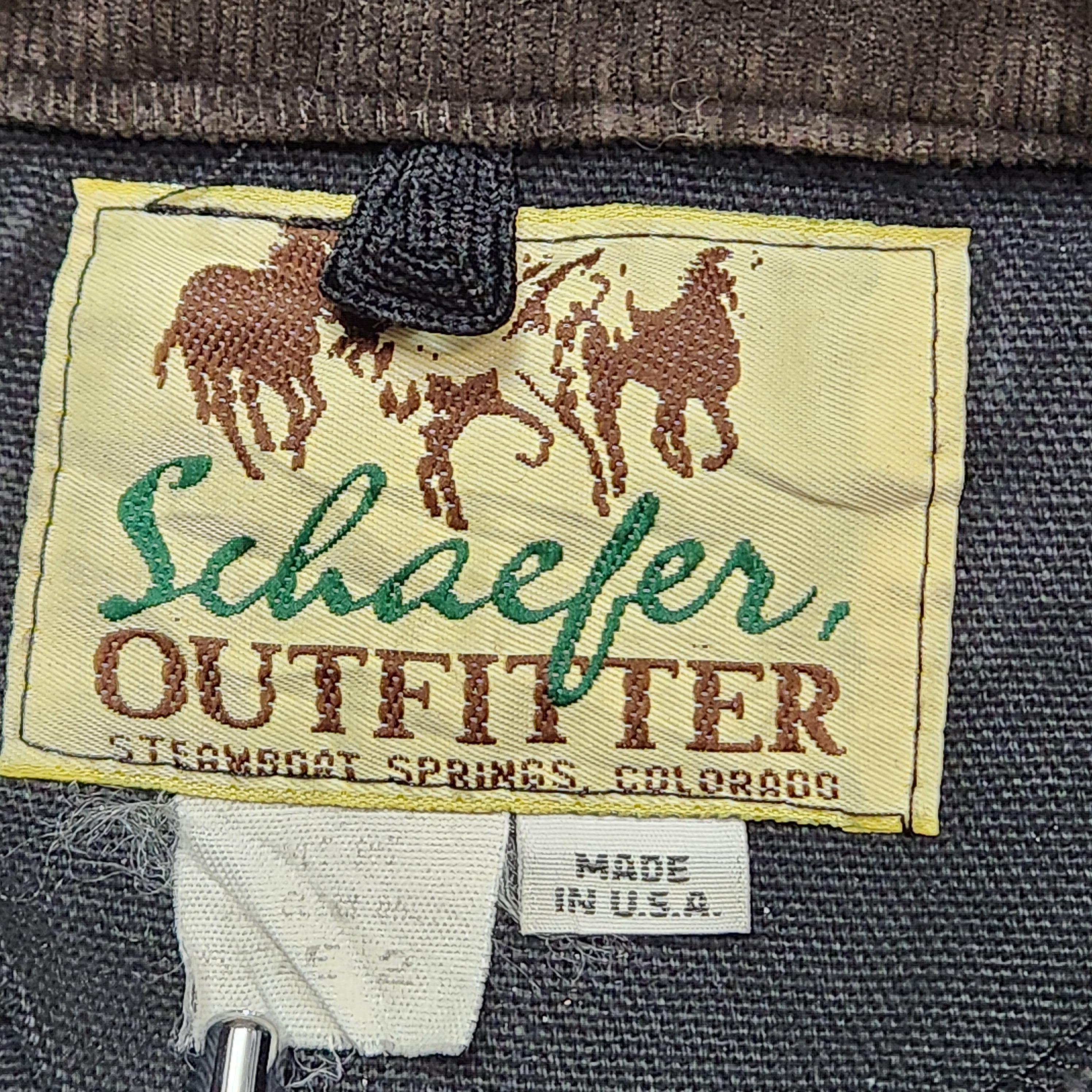Vintage 90s Schaefer Outfitter Black Canvas Western Coverall Jumpsuit 2-3y image 7