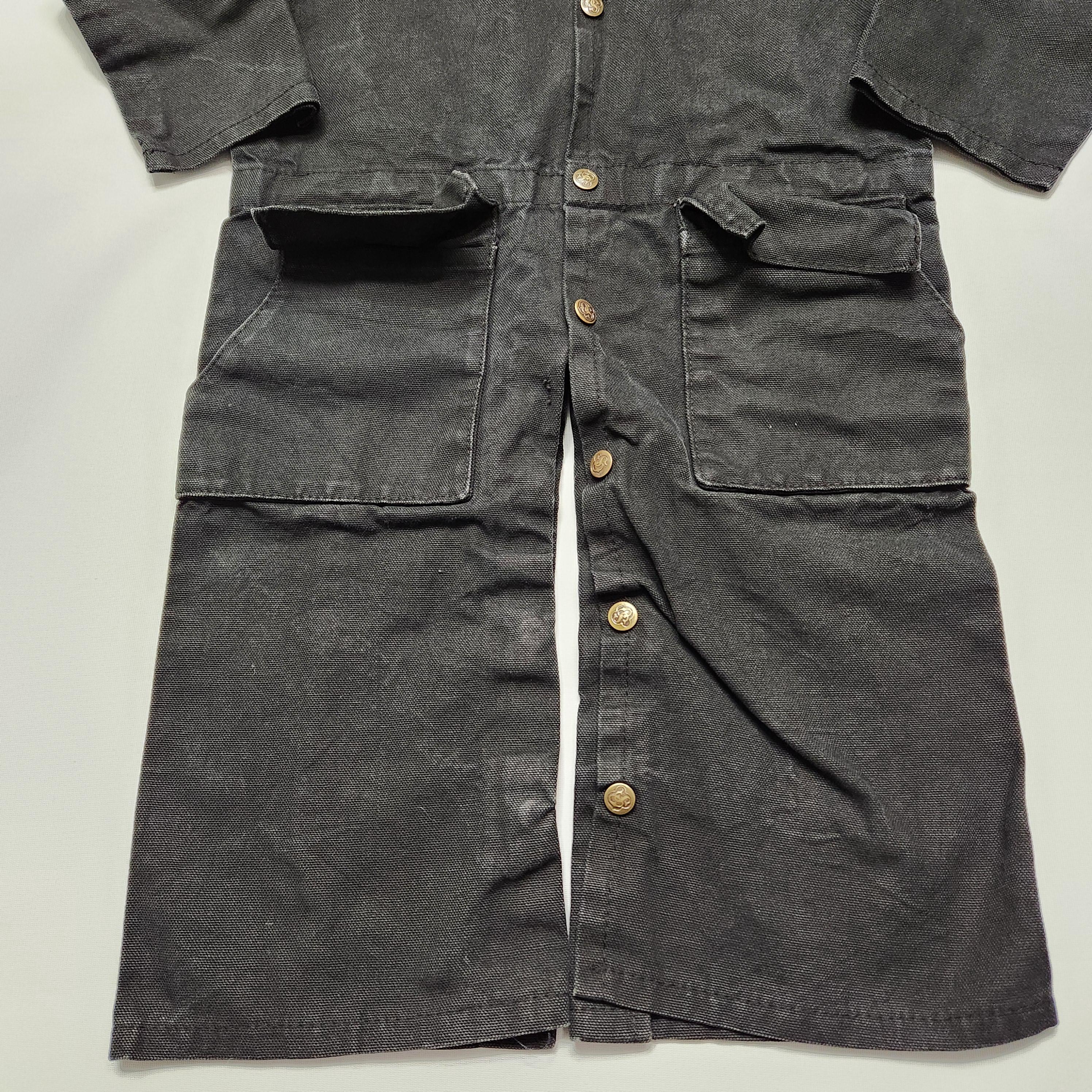 Vintage 90s Schaefer Outfitter Black Canvas Western Coverall Jumpsuit 2-3y image 4