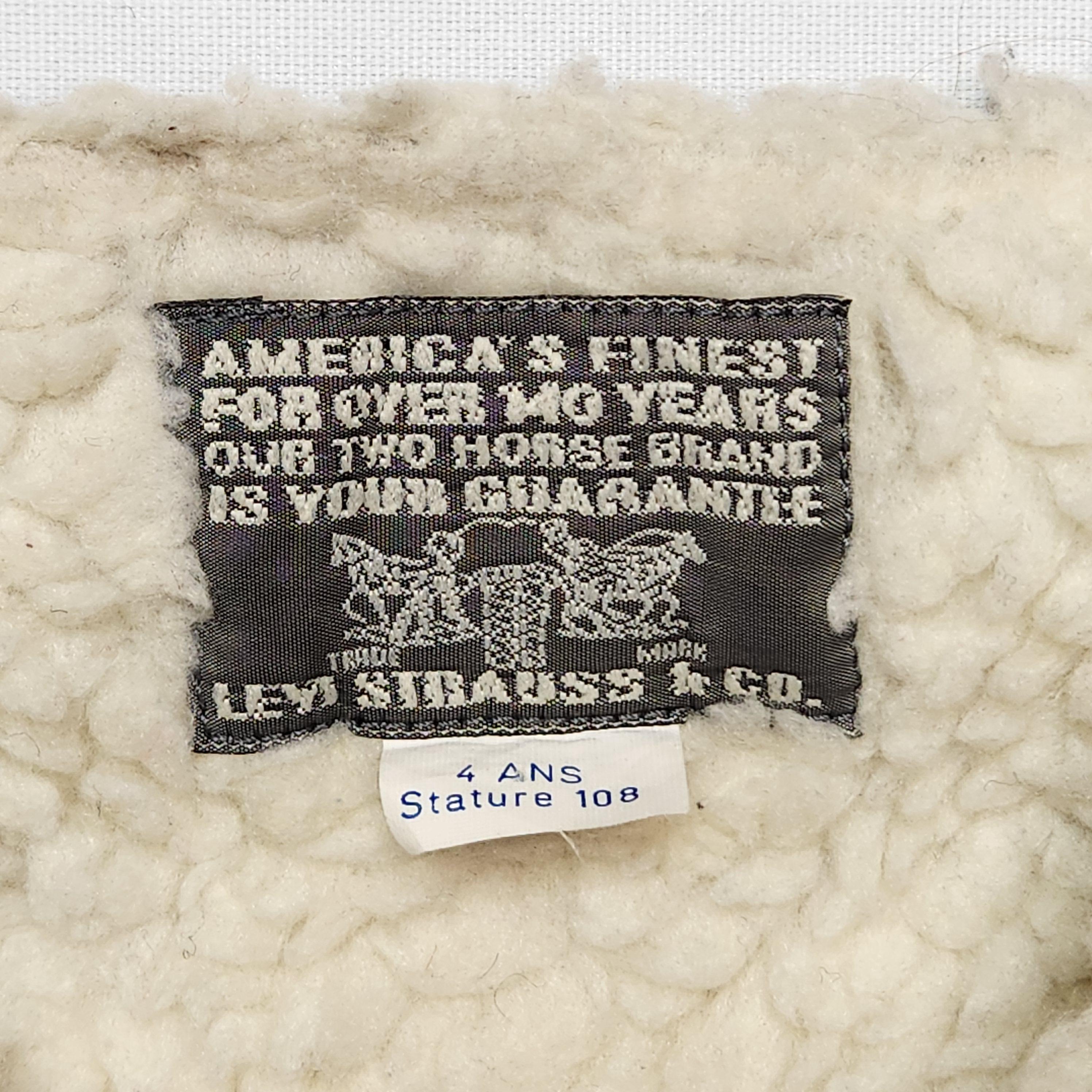 Vintage Levis Southwestern Blanket Stripe Sherpa Lined Zip Vest Size 4 image 6
