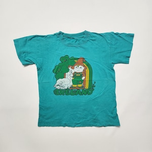 90s Kids Youth Vintage Ireland St Patrick Day Cute Graphic Sea Green Single Stitch Halfsleeve Souvenir Tshirt / 7y 8y 9y 10y / 15.5&quot;x19.5&quot;