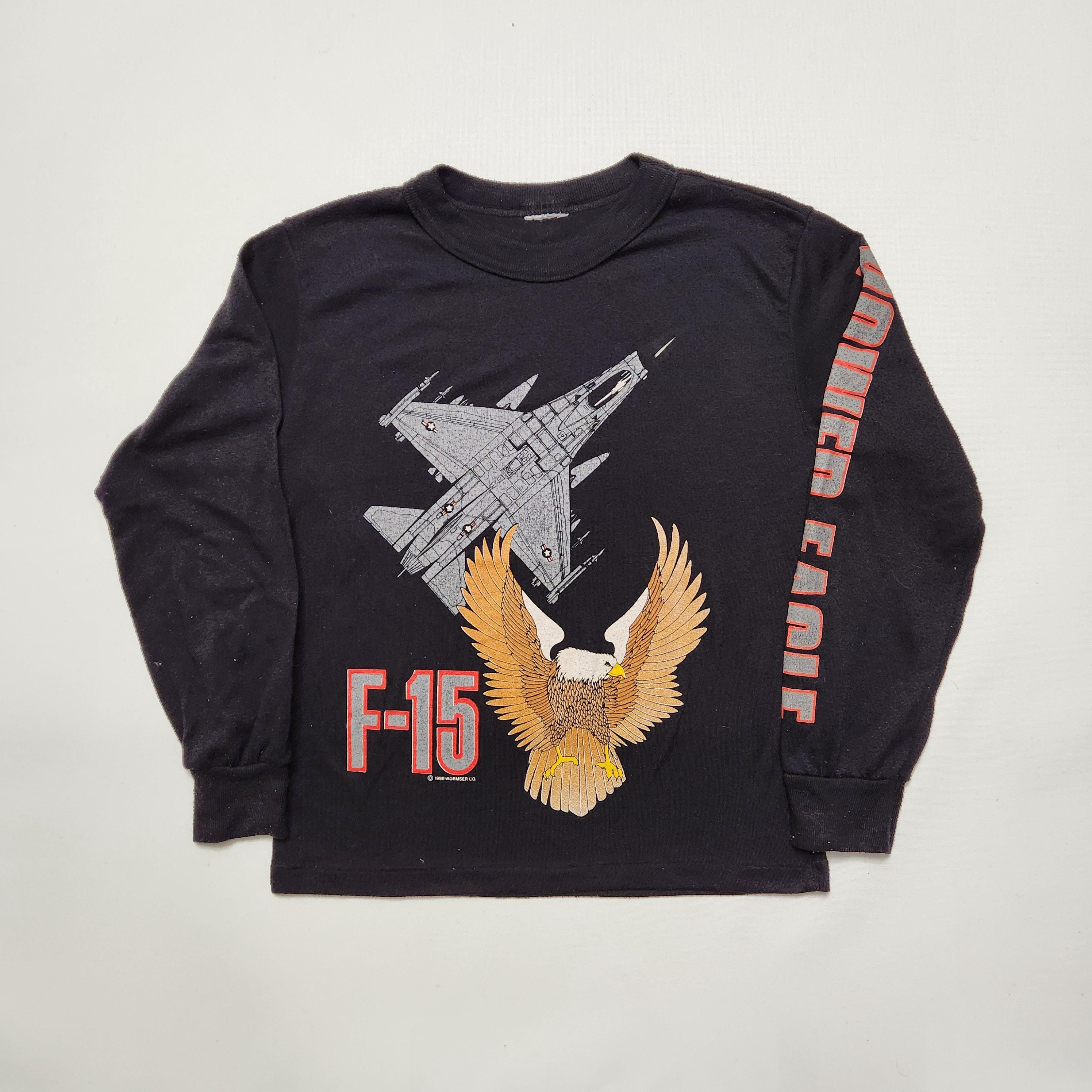Vintage 1988 F-15 Fighter Jet Longsleeve Top (6-7y)