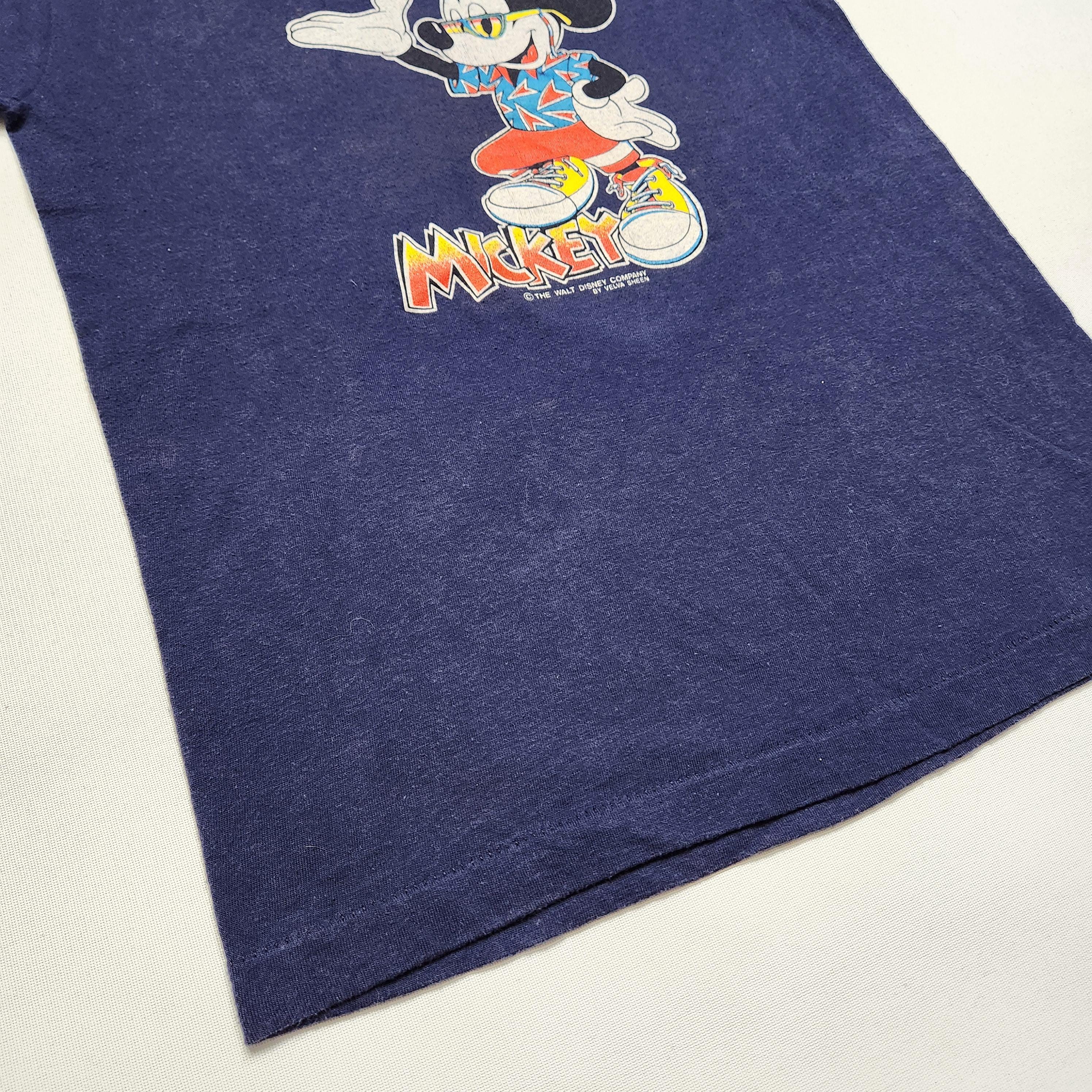 Vintage Mickey Mouse Kansas Navy T-shirt (7-9y) image 3