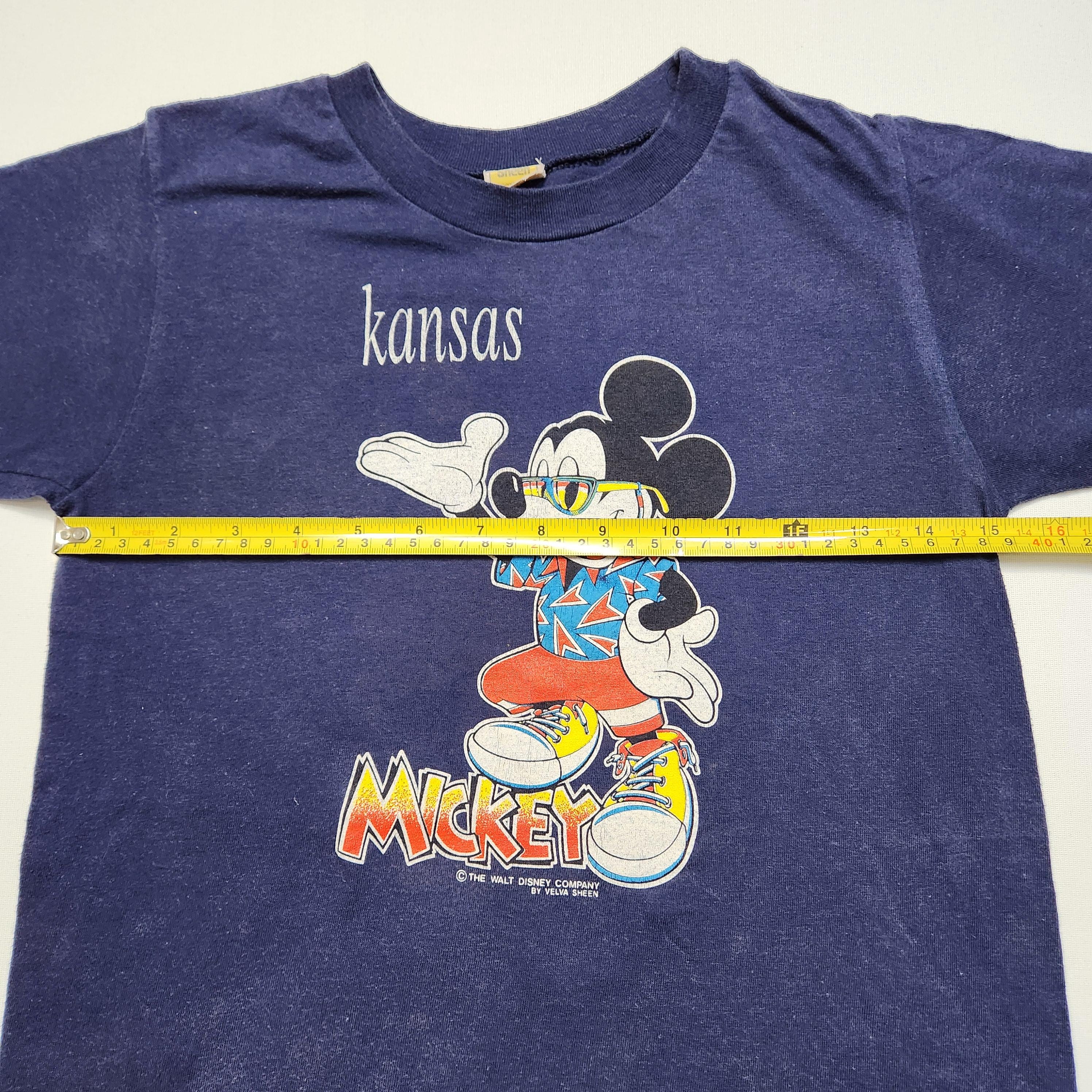 Vintage Mickey Mouse Kansas Navy T-shirt (7-9y) image 7