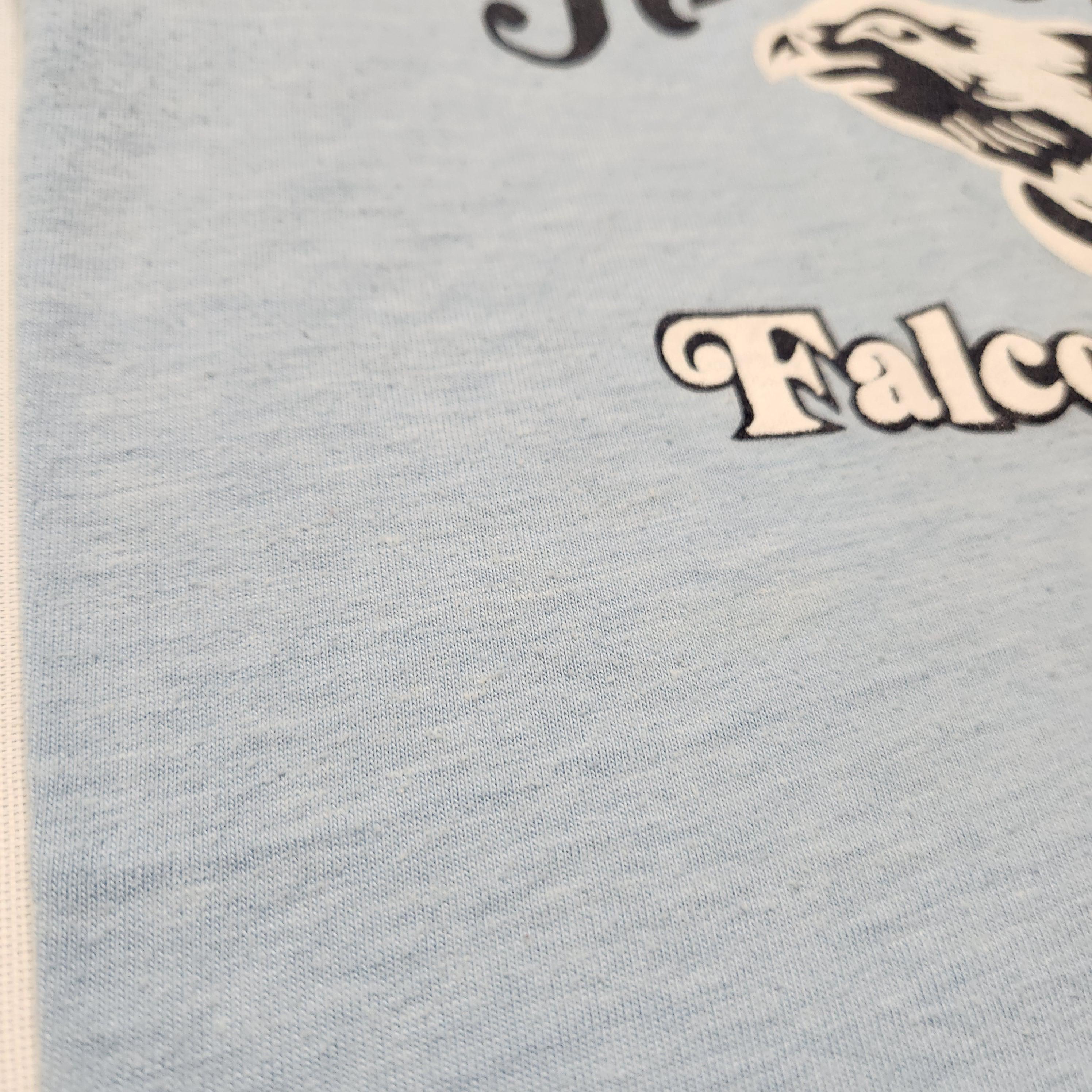 Vintage 70s Champion UW River Falls Falcons Ringer Tee Kids 2/3y image 7