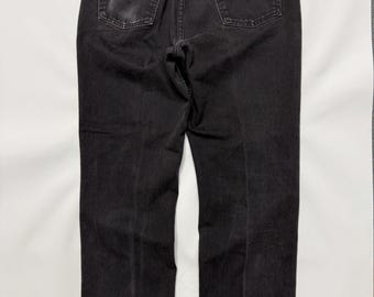 Jeans Levi’s 506 Orange Tab negros vintage de los 90, hechos en Canadá, cintura alta, 32x30.