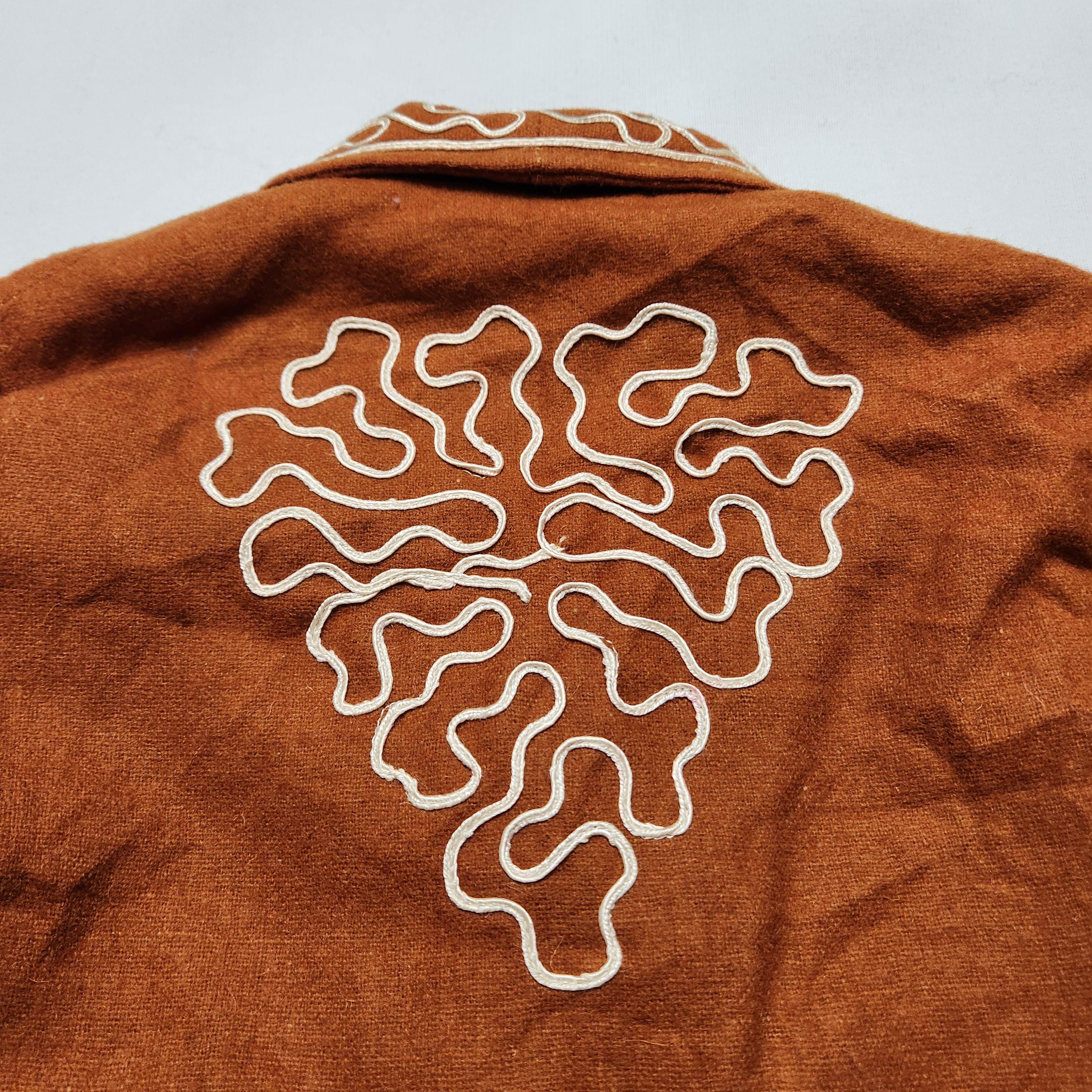 Vintage 60s 70s Embroidered Wool Charro Mariachi Bolero Jacket Toddler 2/3T image 10