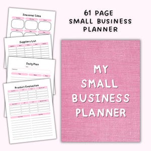 Small Business Planner, Printable Business Planner Bundle, Business Planner Template, Small Business Tracker, Digital Business Tools
