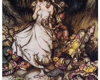 Arthur Rackham Goblin Market Vintage Art Print