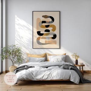 Python Print – Safari Nursery Wall Art – Neutral Scandinavian Home Decor