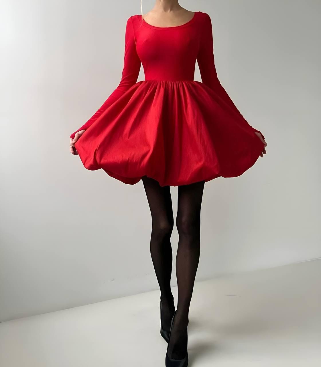 cleavage dress long sleeve Sculpting Dress Long Sleeve main image 0
