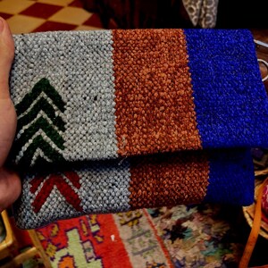 Carteira tradicional, bolsa pequena Boho, carteira para mulheres, bolsa de lã, carteira autêntica, carteira vintage, bolsa vintage, carteira de lã.