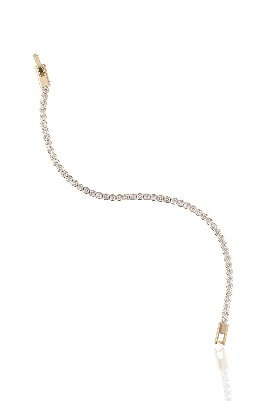 3mm Diamond Tennis Necklace | CZ Tennis Chain | 3mm Sparkle