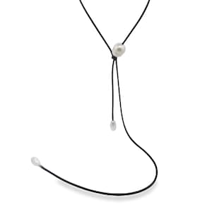 【PRY】 Rope Lariat Necklace Silver 925 2 Lariat Rope Necklace - Etsy