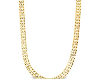 6mm Cuban Double Curb Chain | Thick Cuban Link Necklace | Heavy Double Curb Bracelet | Men's Chunky Chain | Wholesale Jewelry (F34)