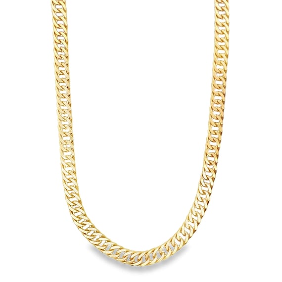6mm Cuban Double Curb Chain | Thick Cuban Link Necklace | Heavy