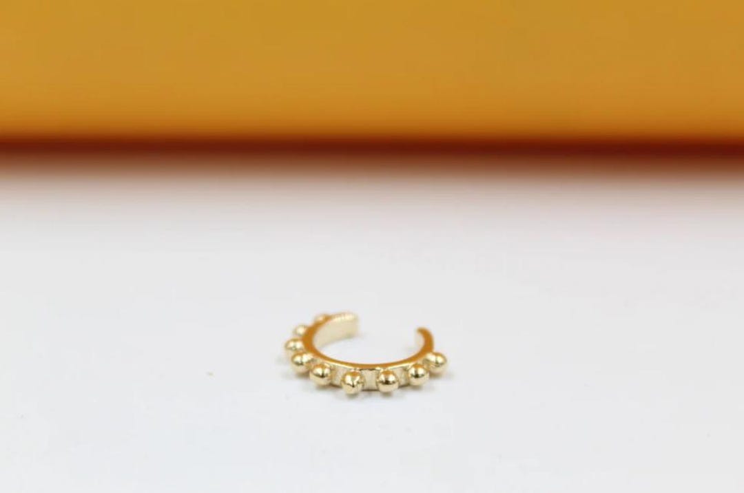 Smooth Dome Bead Ear Cuff | Dome Bead Ear Cuff | Minimalist Ear Cuff ...