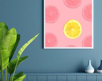 Lemon summer wall picture decoration picture