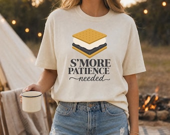 Smores Shirt | Funny Camping Tee | Smore Patience | Summer Camp Shirt | Bonfire Tshirt | Marshmallow Top | Comfort Colors Tee