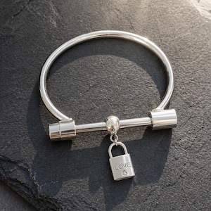 Lock Bangle - Etsy