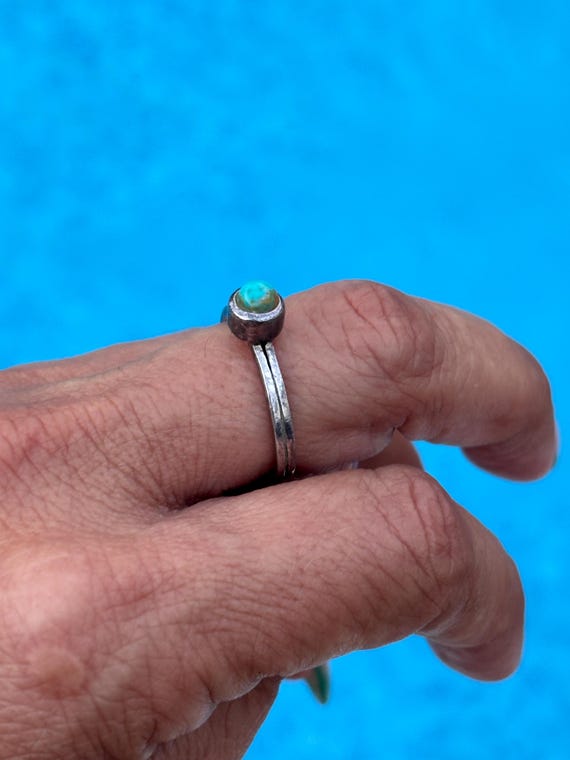 Vintage Barse Turquoise Ring - Size 8 - image 2