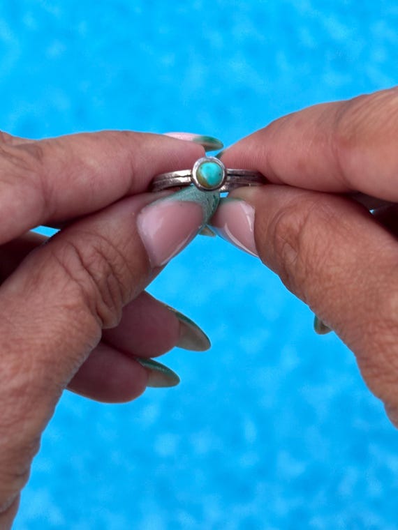 Vintage Barse Turquoise Ring - Size 8 - image 1