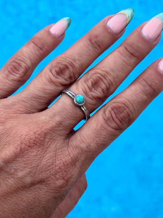 Vintage Barse Turquoise Ring - Size 8 - image 3