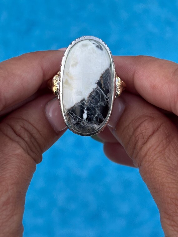 Bold statement cocktail ring with lion motif | St… - image 2