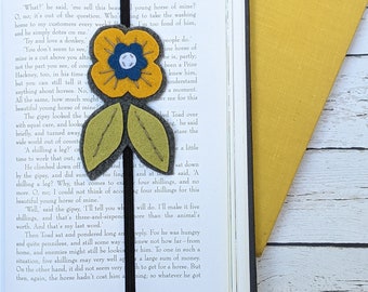 Elastic Bookmark Set - Book Club Gift - Teacher Appreciation - Book Lover - Flower Bookmark - Flower - Book Lover - Gift Set