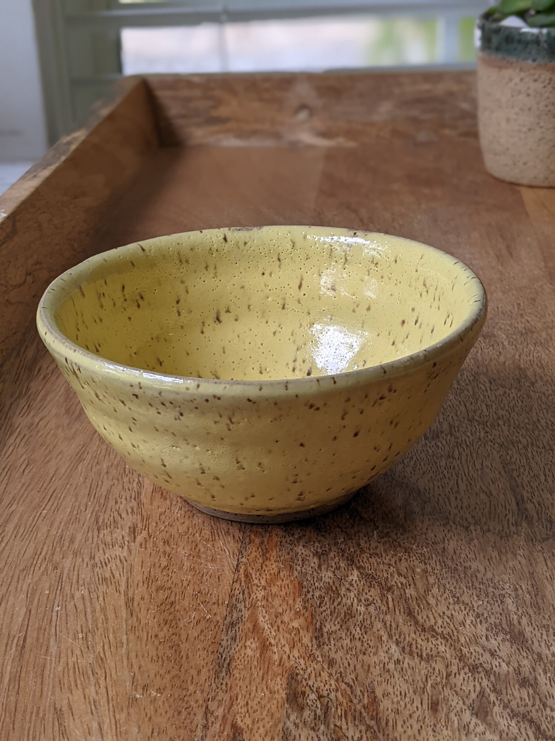 Yellow Ceramic Bowl Handmade Pottery Cereal Bowl Etsy UK