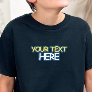Custom Youth T-Shirt: Personalized Kids Cotton Tee