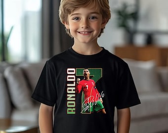 Youth Cristiano Ronaldo Soccer T-Shirt, Fan Tee