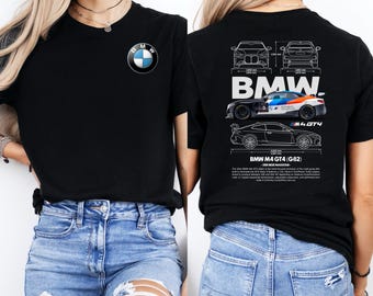 BMW M4 GT4 Tee, Car Logo Shirt