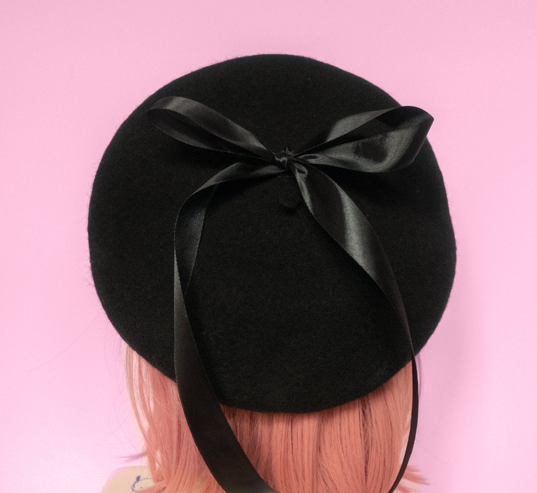 black Hat Kawaii Hat Pastel 