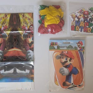 NEUE Super Mario Bros. Spiel Thema Geburtstag Party Dekorationen Set.21 STÜCKE, MB+TS