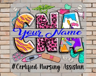 CNA Custom Your Text DTF Transfer, Certified Nursing Assistant Ready To Press, Nurse Gift Shirt, Iron On Transfer, Heat Press, DTF Print