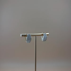 14k Gold Huggie Hoop Earrings: Dainty Cubic Zirconia Hoops