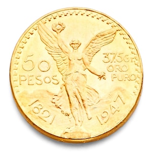 Solid Gold Mexican Coin l 21K 50 Peso, 22K 10 Peso Coin, 14K 50, 5, 2.5, 2 Peso – Real Gold Coin Jewelry l  Fine Gift Gold l Coin Collection