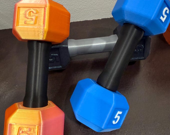 Dumbbell Baby Rattle: 3D Printed Gym Toy for Infants
