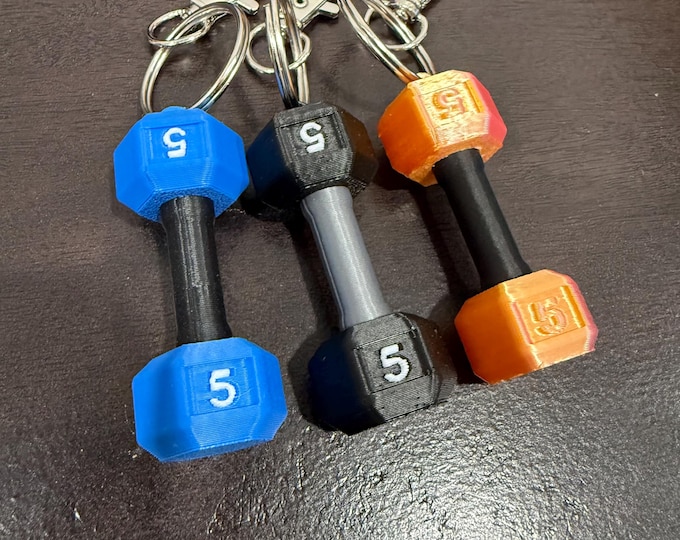 Mini Dumbbell Keychain – Fitness Lover Gift, Gym Motivation Accessory, Weightlifting Charm
