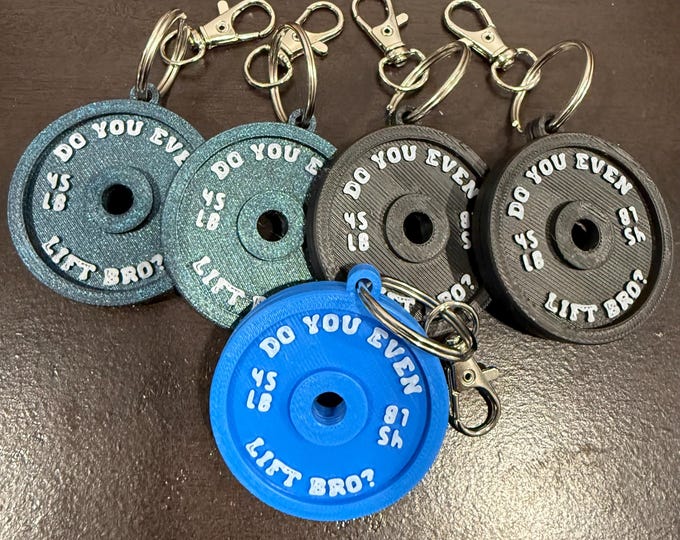 Mini Weight Plate Keychain: Gym Motivation, Powerlifting Gift, Buy 2 get 1 FREE