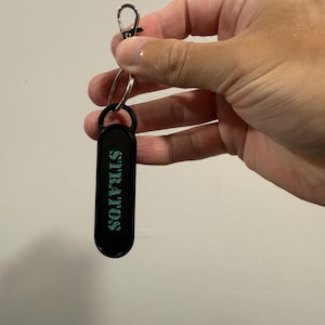 Minimalist Name Tag Keychain –  Personalized Tag for Bags, Lanyards, Keys & Gift Giving.