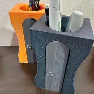 Riesen Bleistiftspitzer Schreibtisch Organizer: Büro Geschenk