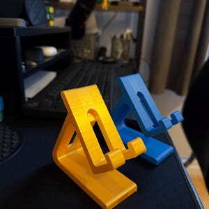 Mobile Phone Stand | Minimalist Mobile Holder for Desk, Kitchen, Office | Tech Gift for Him or Her.