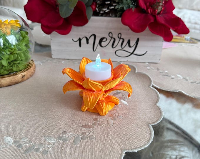 Lily Flower - LED tealight holder