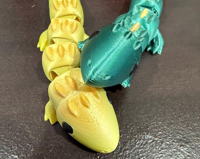 Shingleback Lizard Reptile Keychain - Flexi Toy for Backpack - Purse or Keys