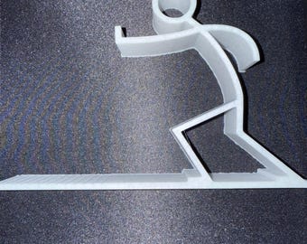 スティックマンブックエンドオーガナイザー：モダンなメディアシェルフサポート