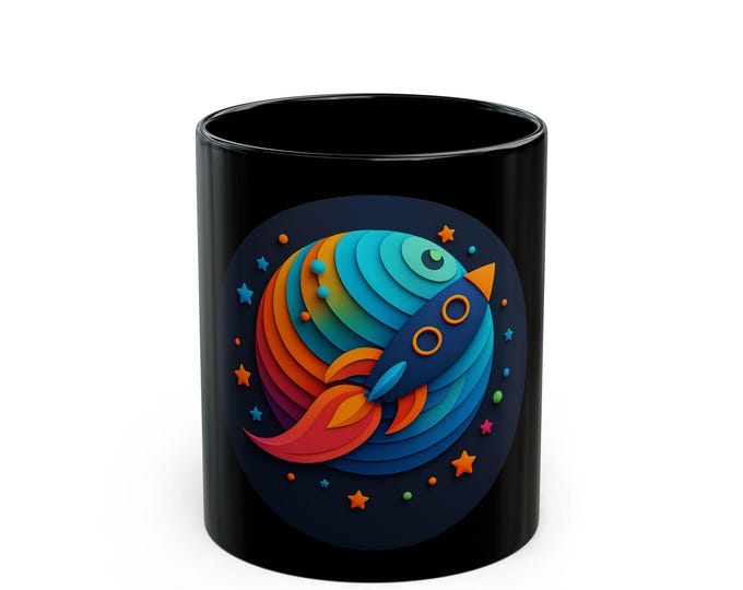 StratosPhere Branded Mug: Cosmic Space Coffee Cup - Astronaut Gift