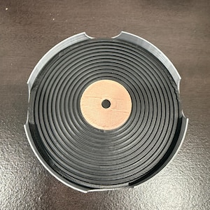 Vinyl Record Coaster Set: Retro Music Lover Gift