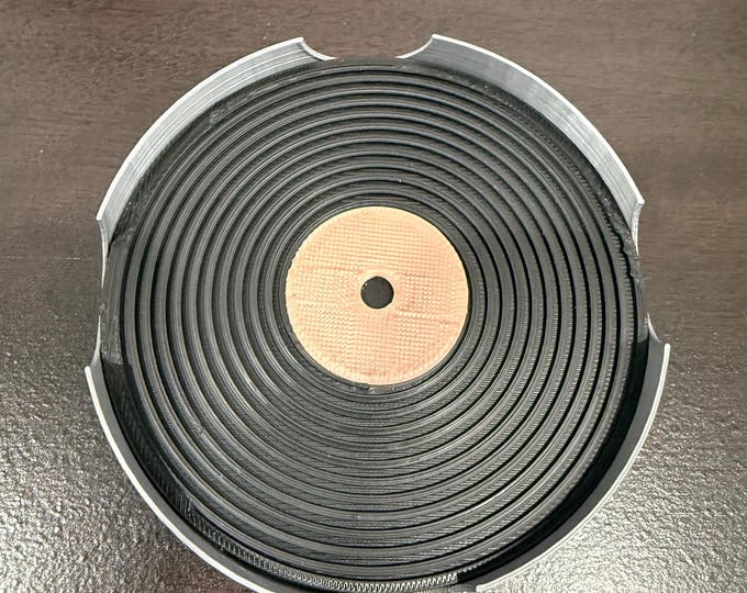 Vinyl Record Coaster Set: Retro Music Lover Gift